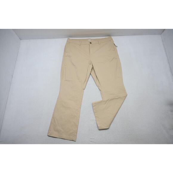 Old Navy Bootcut Flex Chino Khaki Pants Beige Casual Womens Sz 20 Plus NWT - Picture 1 of 7